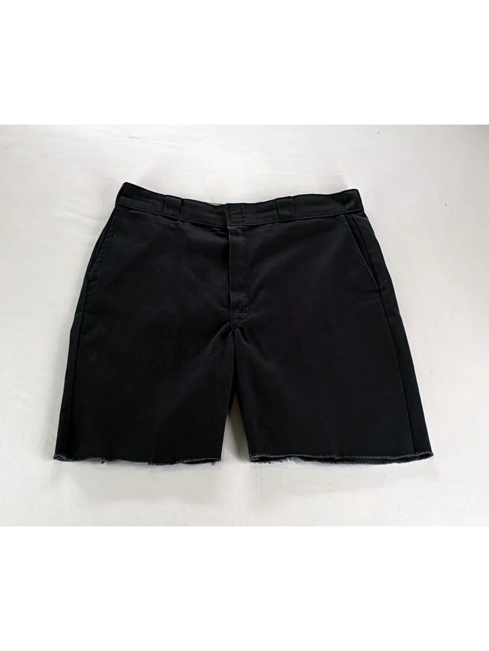 Vintage 90s Dickies Cut Off Work Shorts Faded Black Skater